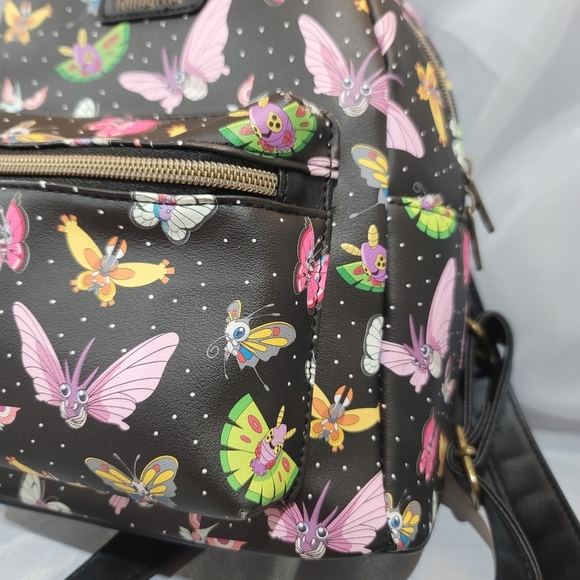 Loungefly Multicolor Pokemon Butterfly Mini Backpack - Black main image 10
